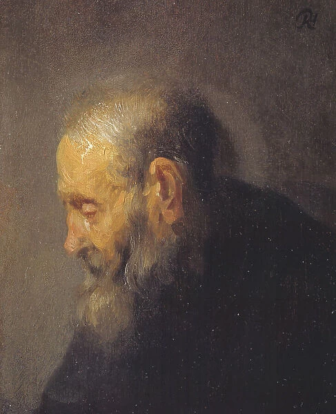 Study of an Old Man in Profile, 1628-1632. Creator: Rembrandt Harmensz van Rijn