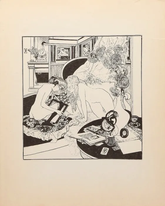 Framed Print : Print of a woman at her dressing table Framed Print : Print of a woman at her dressing table