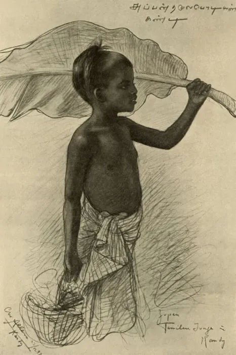 Framed Print : Tamil Boy with Leaf, Kandy, Ceylon Print, 1898 Framed Print : Tamil Boy with Leaf, Kandy, Ceylon Print, 1898