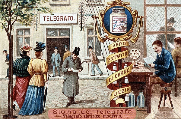 Telegraph office, c1900