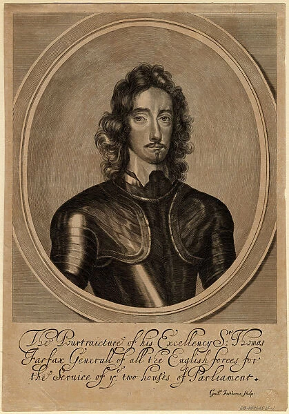 Thomas Fairfax, 3rd Lord Fairfax of Cameron, 1645. Artist: Faithorne, William, the Elder