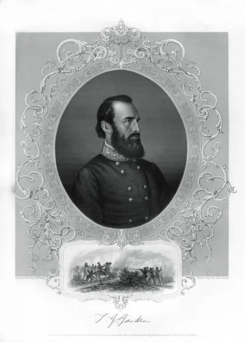 Framed Print : Print of Thomas Jonathan Stonewall Jackson Framed Print : Print of Thomas Jonathan Stonewall Jackson