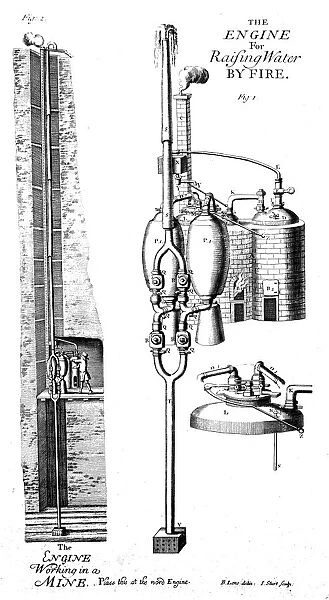 Thomas Saverys steam pump or the miners friend, 1702 (1726)