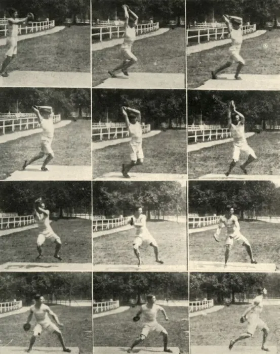 Framed Print : Throwing the discus without turning, 1908 Print