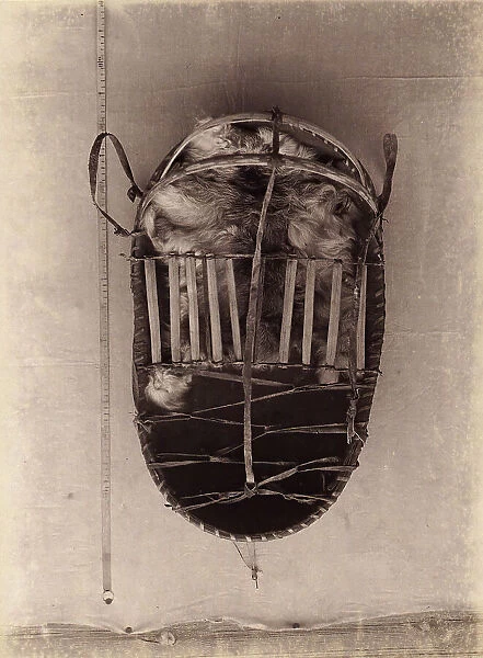 Todzhin Birchbark Cradle (sent to the Berlin Museum fur Volkskunde), 1897. Creator: Unknown