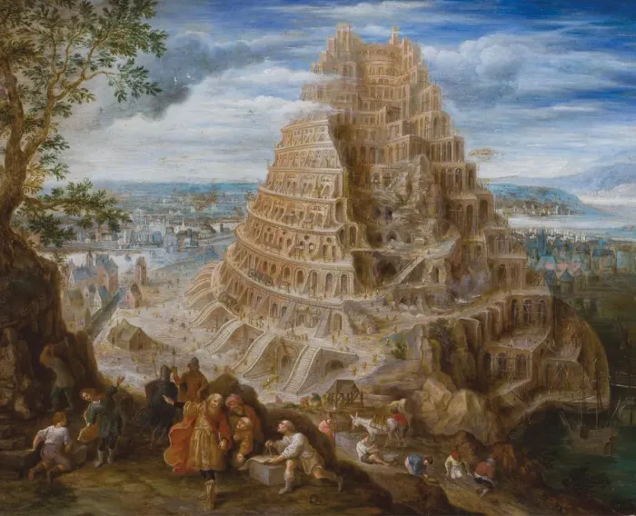 Framed Print : The Tower of Babel Print, Private Collection Framed Print : The Tower of Babel Print, Private Collection