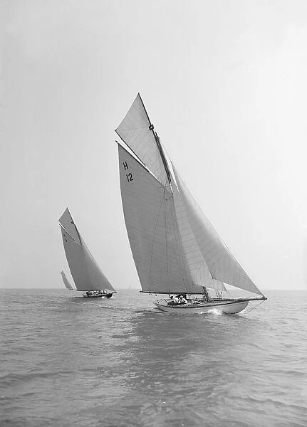 The Truant racing upwind, 22nd May 1911. Creator: Kirk & Sons of Cowes