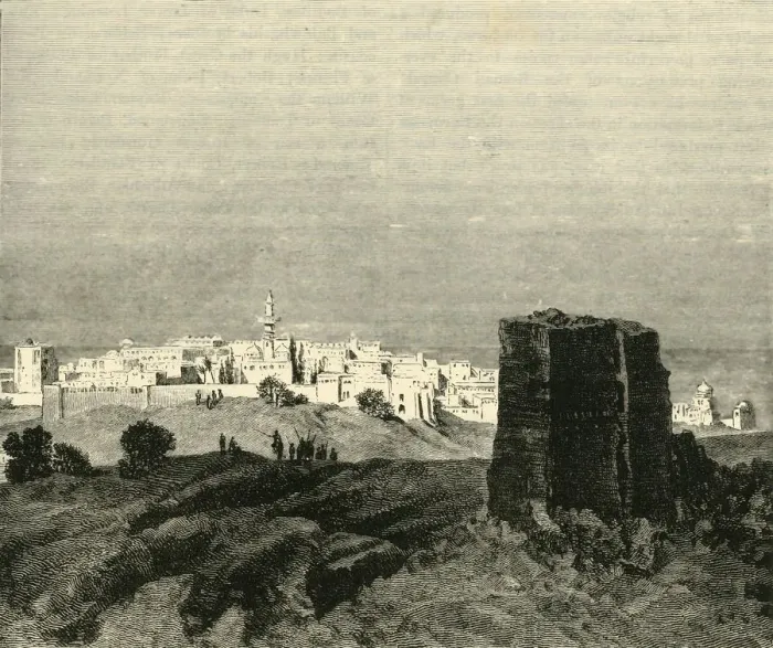 Framed Print : Tyre, Lebanon Print, 1890 Framed Print : Tyre, Lebanon Print, 1890