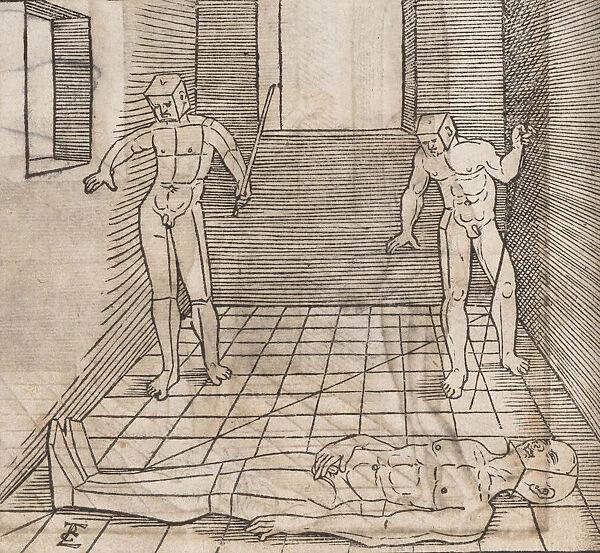 Underweissung der Proportzion und stellung der possen, 1538. Creator: Erhard Schon