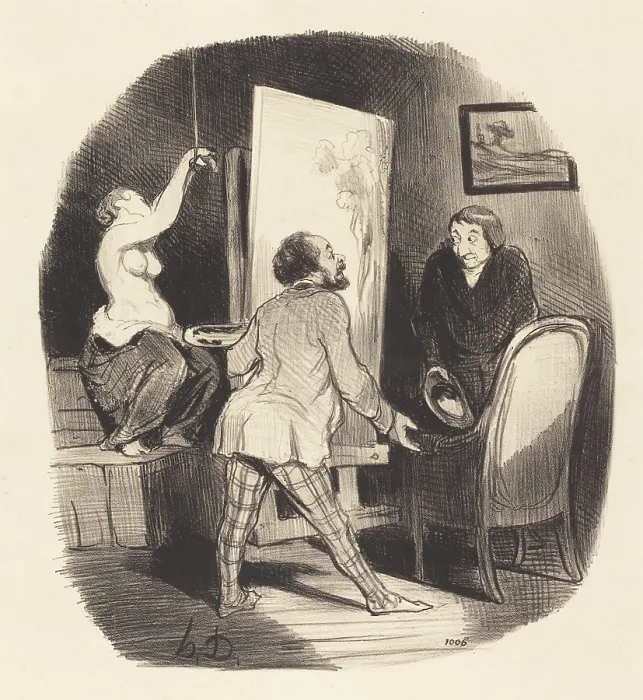 Framed Print : Print of a man in a precarious standing position Framed Print : Print of a man in a precarious standing position