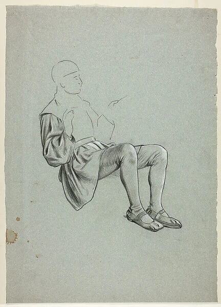 Unfinished Sketch of Seated Man, n. d. Creator: Henry Stacy Marks