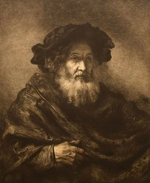 Untitled: Rembrandtesque Old Man, 20th century. Creator: Waltner