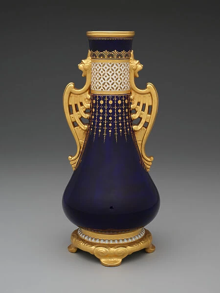 Vase, Stoke-on-Trent, 1890. Creator: Minton
