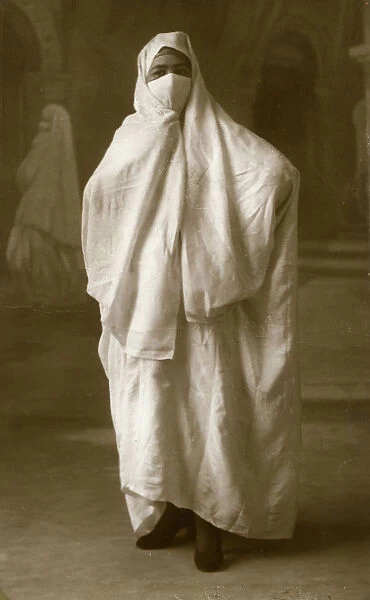 Veiled woman, Algiers, Algeria, 1943