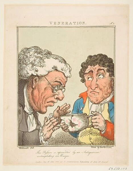 Veneration (Le Brun Travested, or Caricatures of the Passions), January 21, 1800