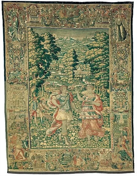 Venus and Adonis (?) with the Duck Hunt, Flanders, c. 1600
