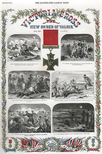 Victoria Cross, British award for gallantry, 1857