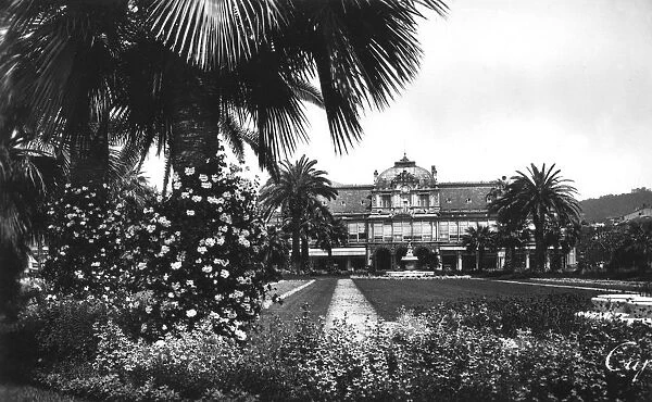 View of Albert I Gardens and the Casino, Nice, South of France, early 20th century