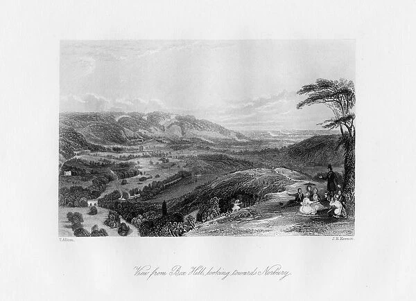 View from Box Hill, looking towards Norbury, 19th century. Artist: J H Kernot