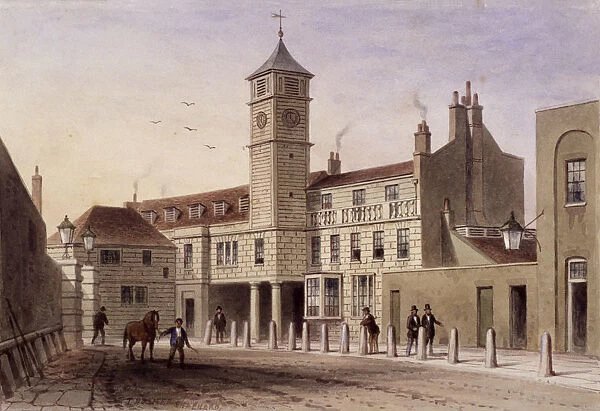 View of Bridge House in Bridge Yard, Tooley Street, Bermondsey, London, 1846. Artist