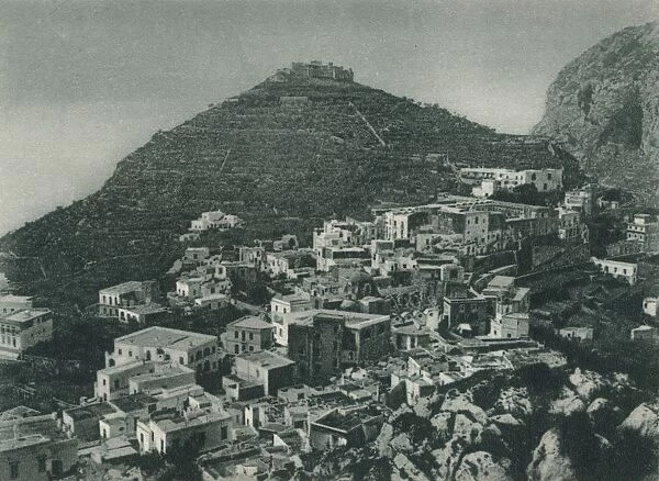 View of Capri with Monte Tiberio, Italy, 1927. Artist: Eugen Poppel