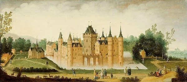 View of the Castle of Egmond aan den Hoef, c.1638. Creator: Claes Jacobsz van der Heck