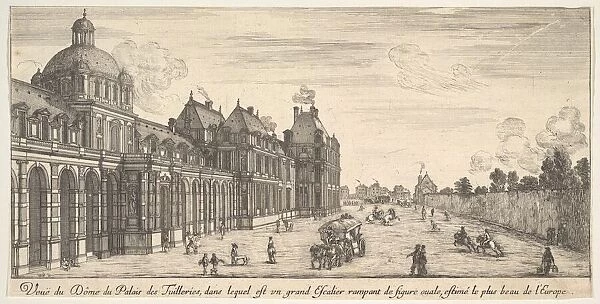 View of the dome of the Palace of the Tuilleries, from Various views of remarkable pla