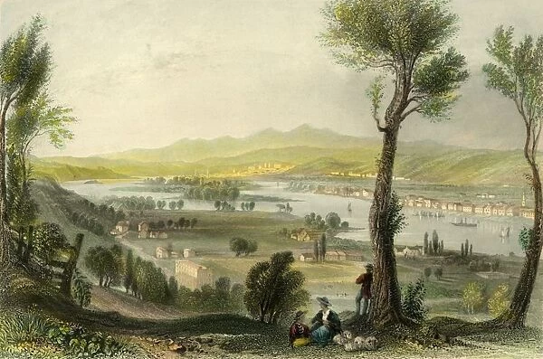 View from Mount Ida (Near Troy), c1839. Creator: H Wallis