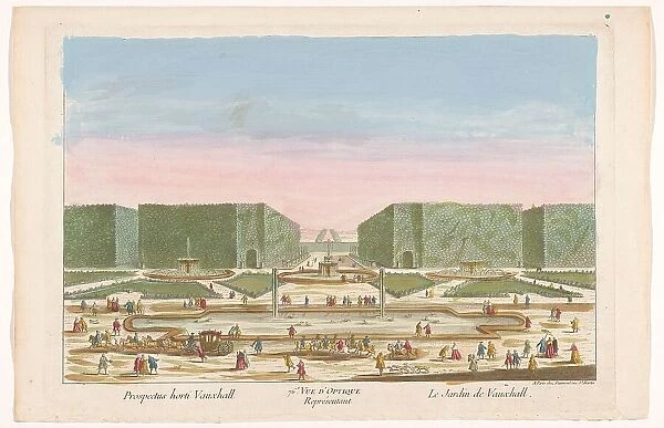 View of Vauxhall Gardens in London, 1745-1775. Creator: Unknown
