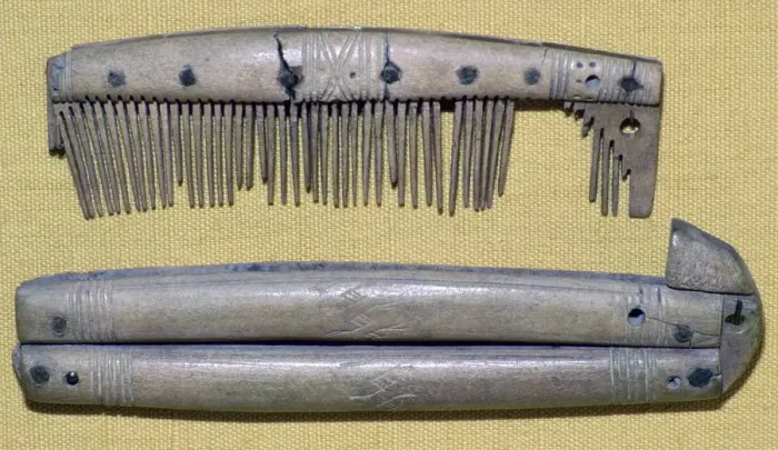 Framed Print : Viking Bone Comb Print