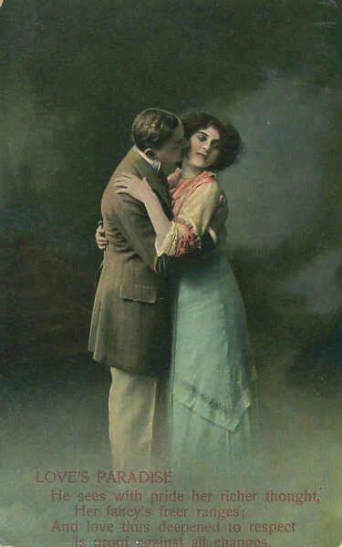 Vintage romantic poatcard