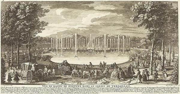 Vue du Bassin de Neptune dans le Jardin de Versailles. Creator: Jacques Rigaud