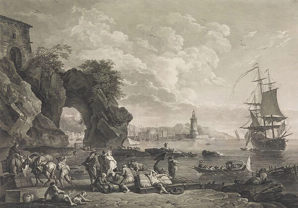 Vue de Pausilype Pres de Naples, 1785. Creator: Robert Daudet