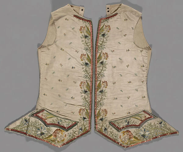 Waistcoat, France, 1750  /  1800. Creator: Unknown