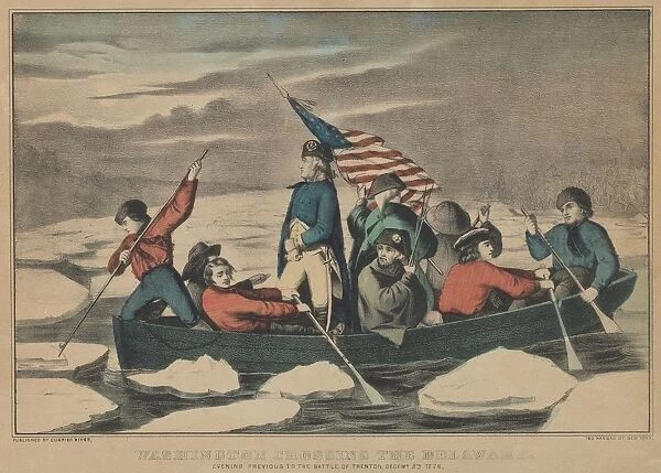 Washington Crossing the Delaware - Evening Previous to the Battle of Trenton, December