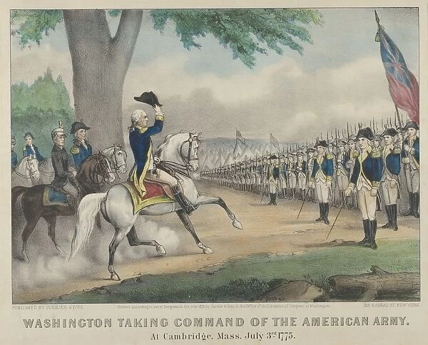 Washington Taking Command of the American Army - At Cambridge, Massachusetts, July 3rd