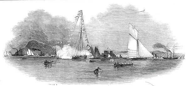 Weston-super-Mare Regatta, from the sea - drawn by Condy, 1845. Creator: Smyth