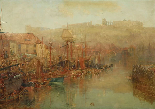Whitby harbor in the morning. Creator: Hunt, Alfred William (1830-1896)