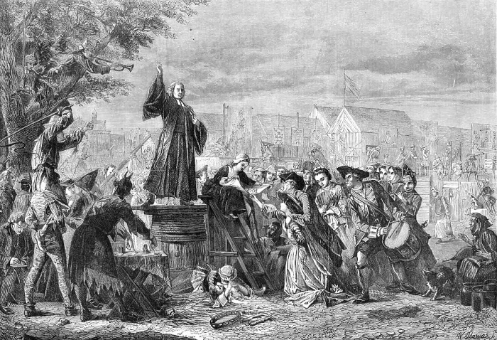 Framed Print : Whitefield Preaching in Moorfields, 1742 Print Framed Print : Whitefield Preaching in Moorfields, 1742 Print