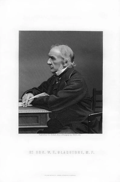 William Ewart Gladstone, British Liberal Party statesman and Prime Minister, 1893. Artist: George J Stodart
