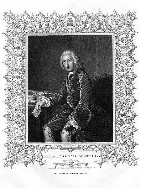 William Pitt, 1st Earl of Chatham, British Whig statesman, (19th century). Artist: W Holl
