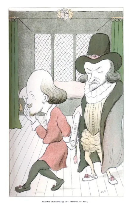 Framed Print : Print of William Shakespeare's working method, 1904