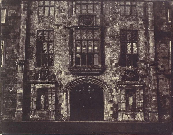 Wilton House, Detail of Main Facade, 1850s. Creator: Unknown