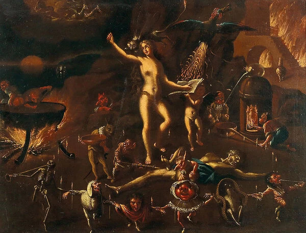 A witchcraft scene. Creator: Heintz, Joseph, the Younger (ca 1600-after 1674)