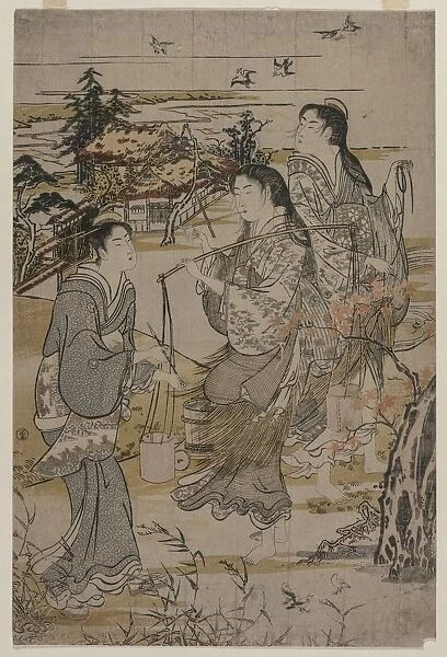 Women with Salt Pails;The Noda Tama River in Mutsu Province…, late 1780s. Creator