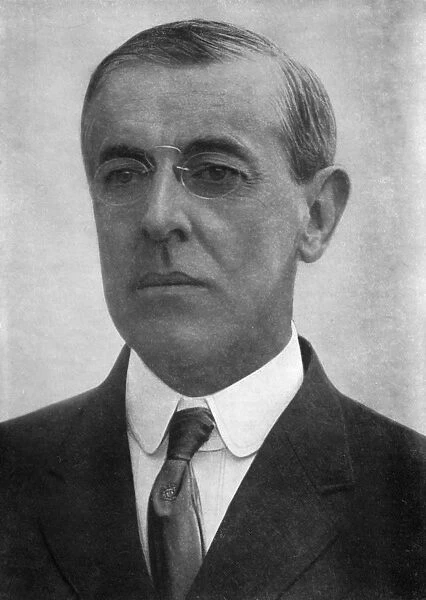 Woodrow Wilson, American president, c1920. Artist: Pash