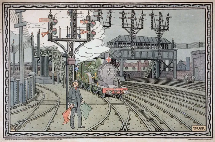 Framed Print : James Akerman's Work Print, c1910 Framed Print : James Akerman's Work Print, c1910