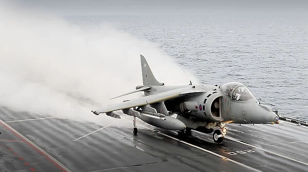 GR9 Harrier Launch in Wet Weather