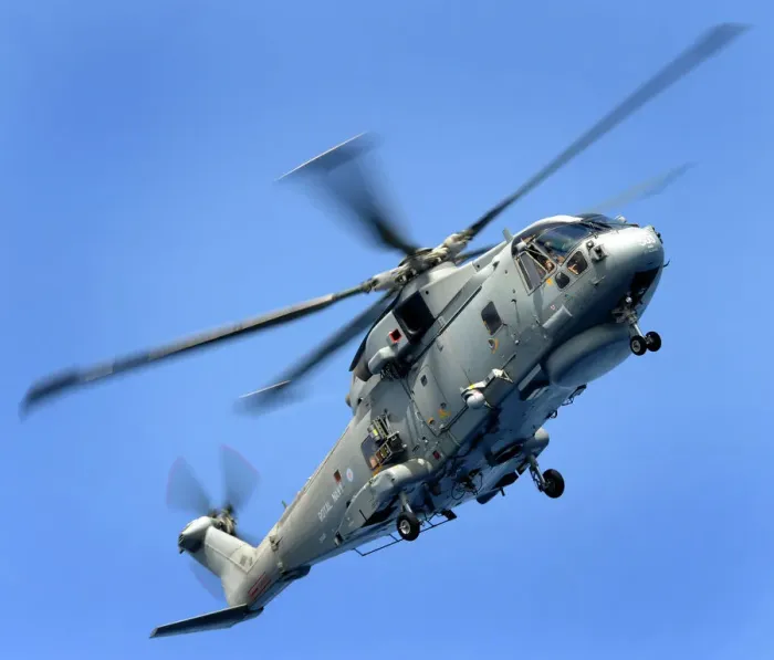 Framed Print : Merlin Helicopter Print from HMS St Albans Operations Framed Print : Merlin Helicopter Print from HMS St Albans Operations
