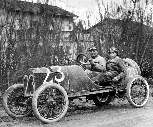 1919 Targa Florio. Madonie, Sicily, Italy. 23rd November 1919. Jack Scales